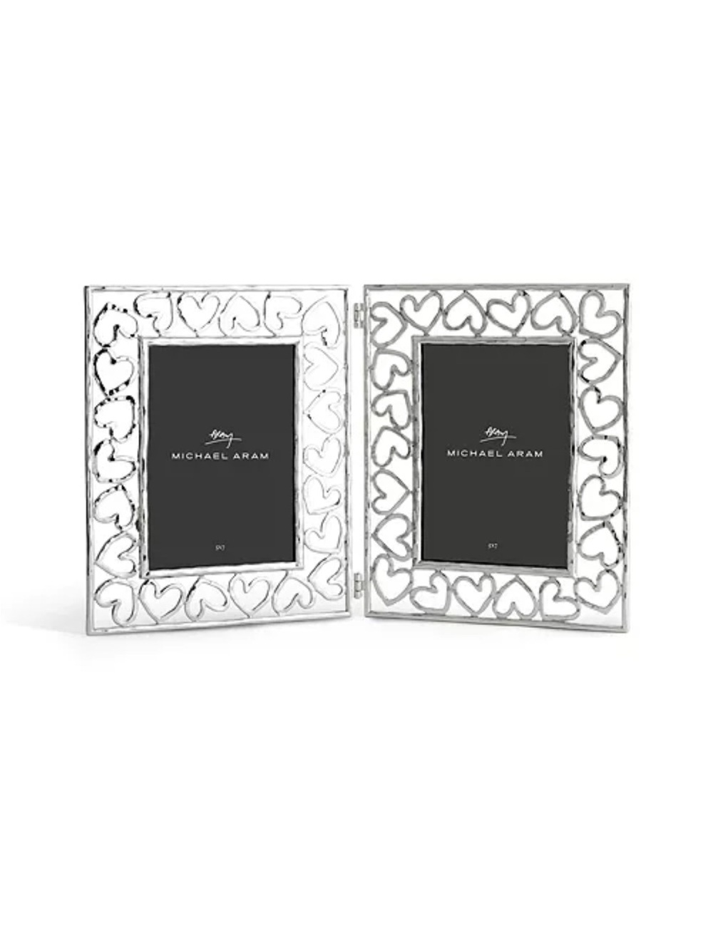 Michael Aram Silver Double Heart Frame